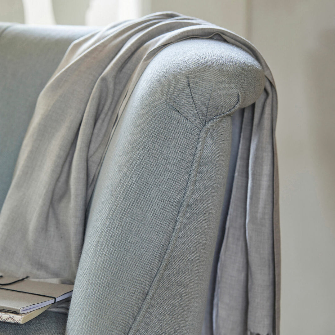 Lot de 2 fauteuils LOBERON Francet Bleu Marron — photo produit