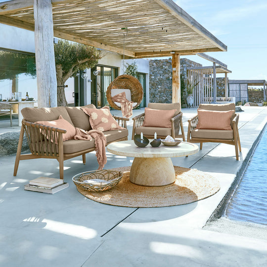 Lot de 2 fauteuils LOBERON FSC®-100% Thornwick beige — photo produit