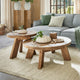 Lot de 2 tables d'appoint LOBERON Oteley bois vieilli — photo produit