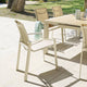 Lot de 3 Fauteuils de jardin empilables HESPERIDE Axant Lin — photo produit