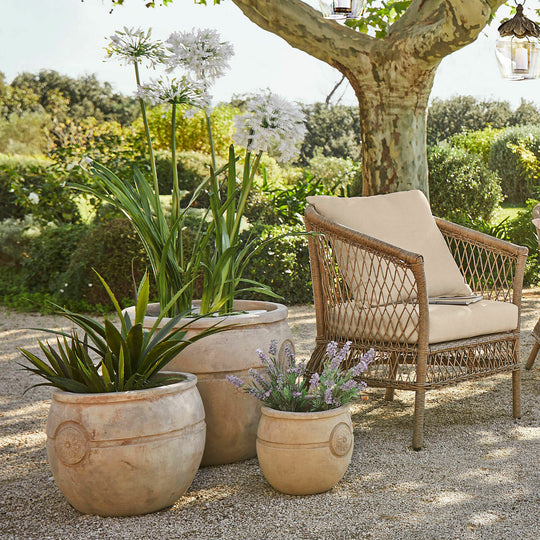 Lot de 3 pots de fleurs LOBERON Clorivon — photo produit