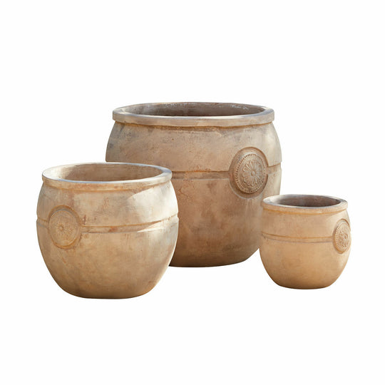 Lot de 3 pots de fleurs LOBERON Clorivon — photo produit
