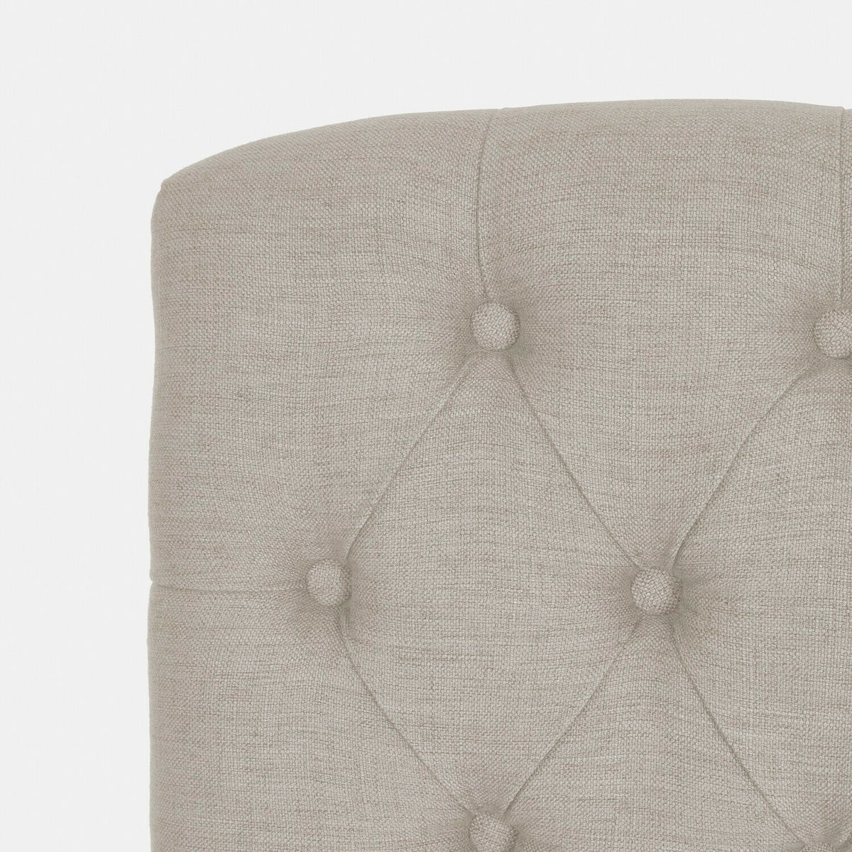 Lot de 5 chaises LOBERON Fulden crème capitonnées — photo produit