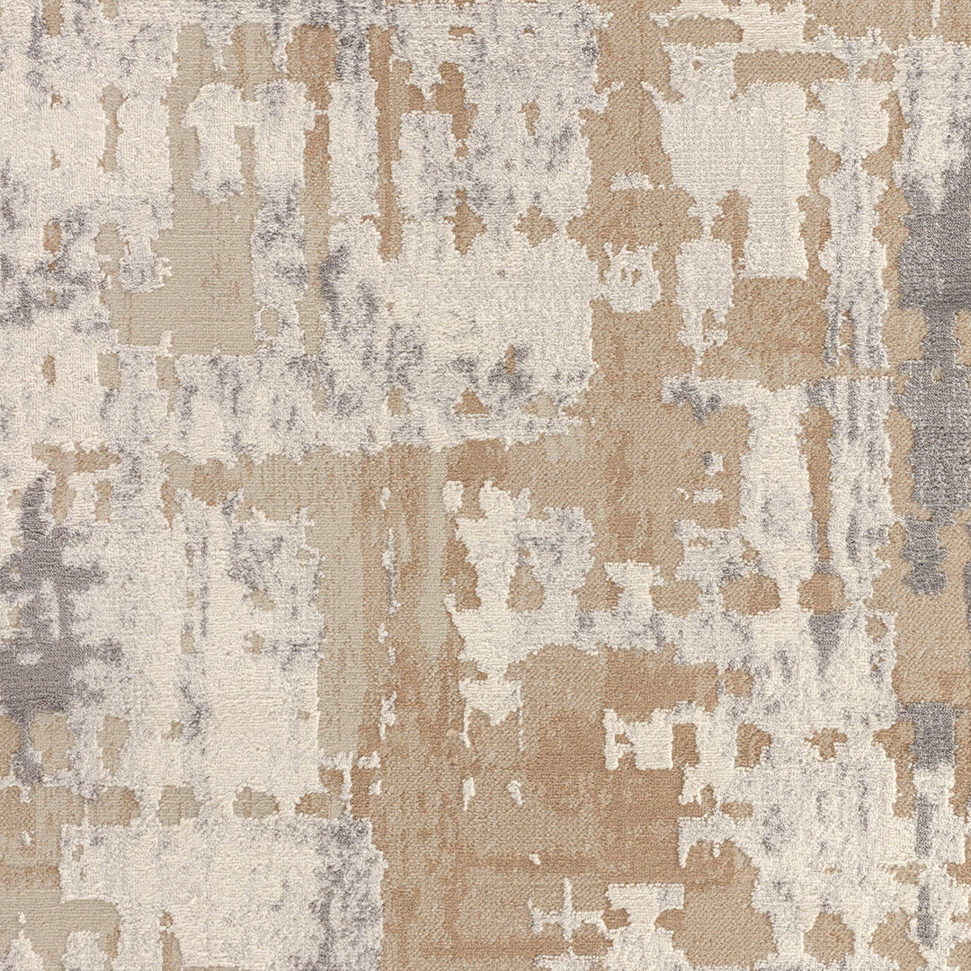 Tapis Abstrait Moderne Beige/Gris Goshen