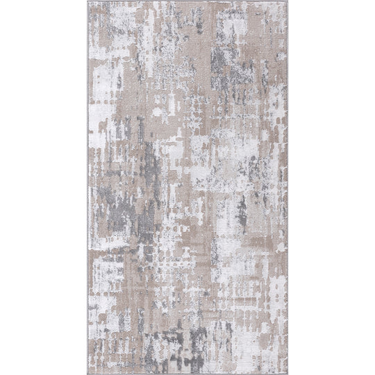 Tapis Abstrait Moderne Gris/Beige Noida