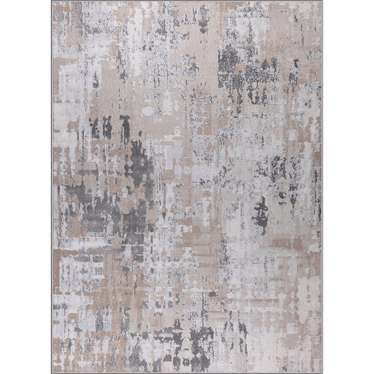 Tapis Abstrait Moderne Gris/Beige Noida