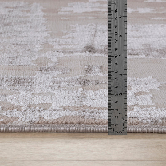 Tapis Abstrait Moderne Gris/Beige Noida