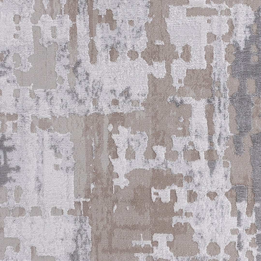 Tapis Abstrait Moderne Gris/Beige Noida