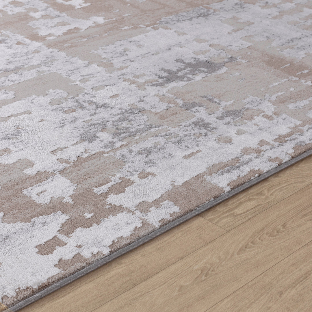 Tapis Abstrait Moderne Gris/Beige Noida