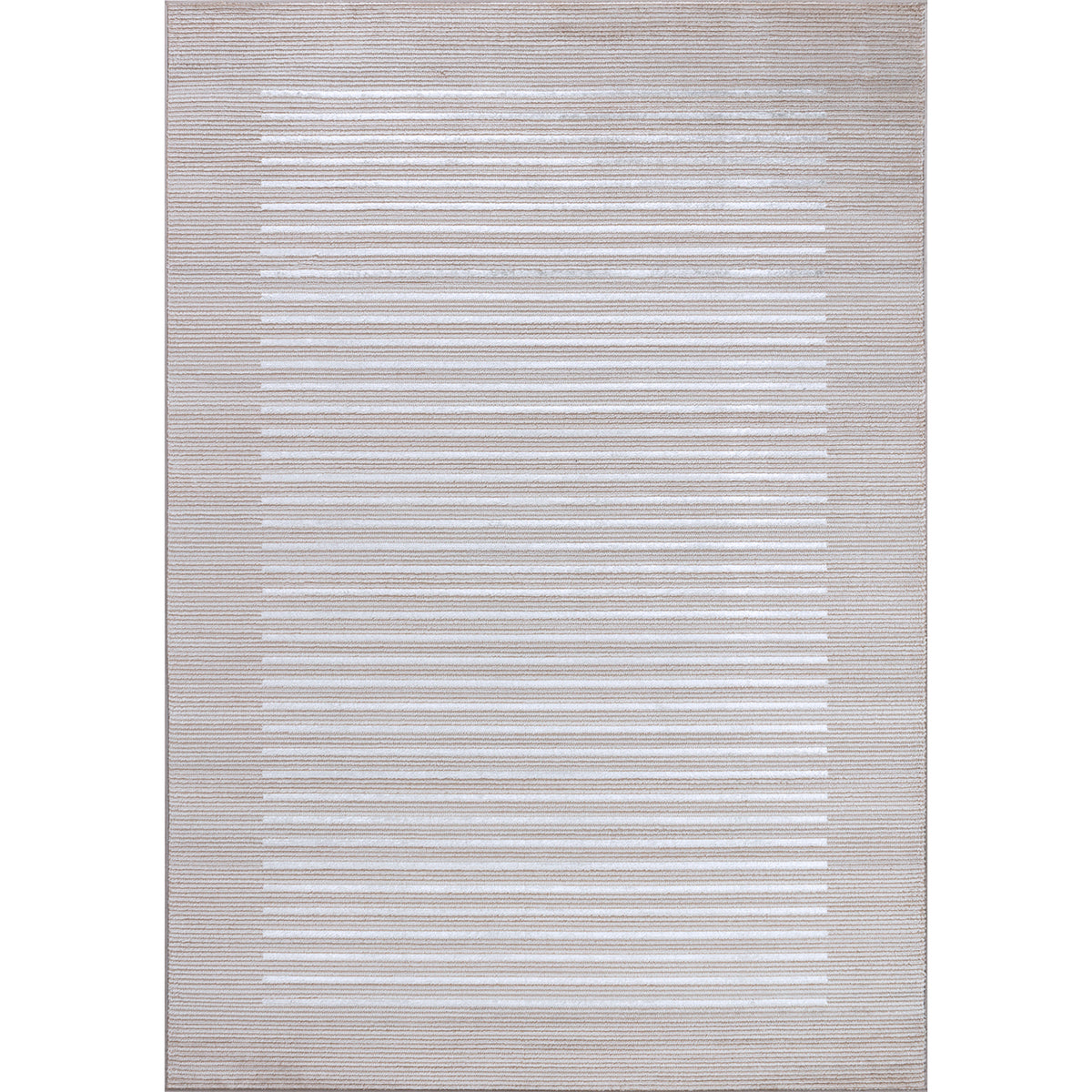 Tapis SURYA Skokie scandinave, motif rayures fines en relief, beige et crème, vue 12
