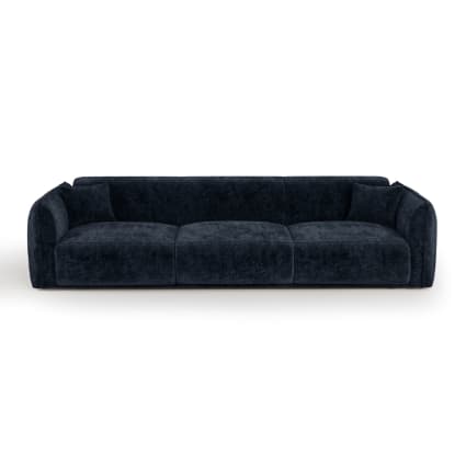 Canapé 4 places PREMIUM INTERIORS Lush velours bleu nuit — photo produit