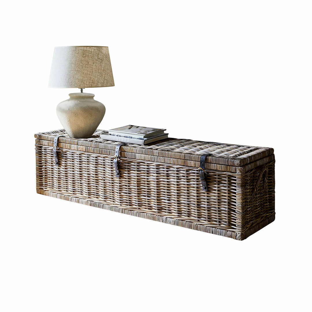 Malle en Rotin HAILEE Coffre de Rangement Tressé Main — photo produit