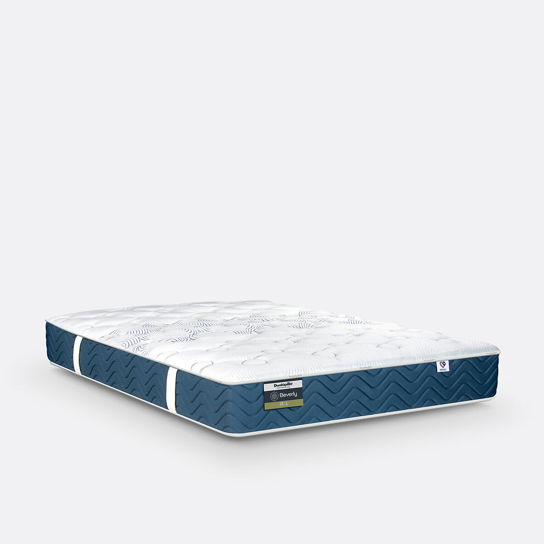 Matelas DUNLOPILLO Beverly 100% latex ferme 3 zones hauteur 20 cm