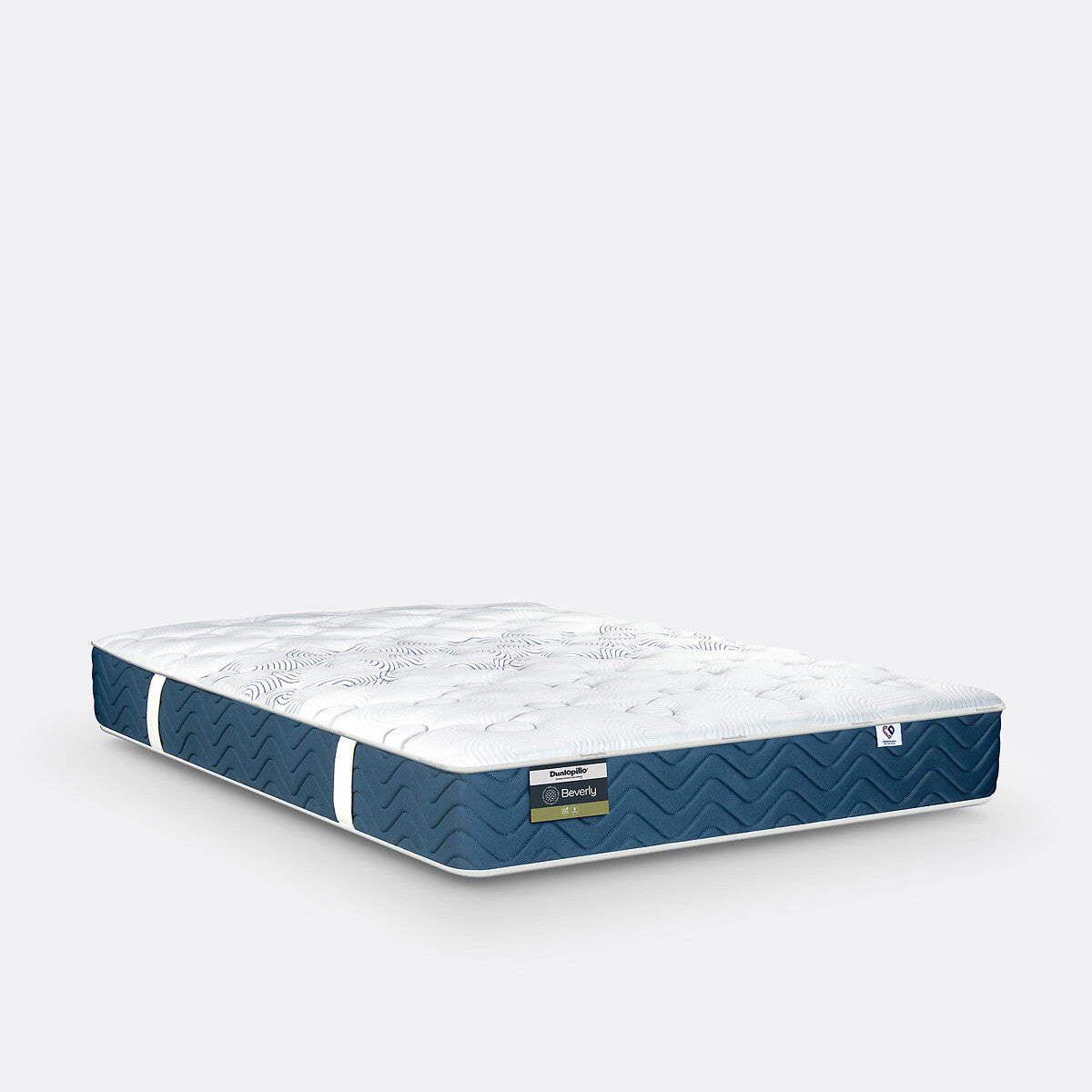 Matelas DUNLOPILLO Beverly latex, soutien ferme, accueil tonique, 140x190cm