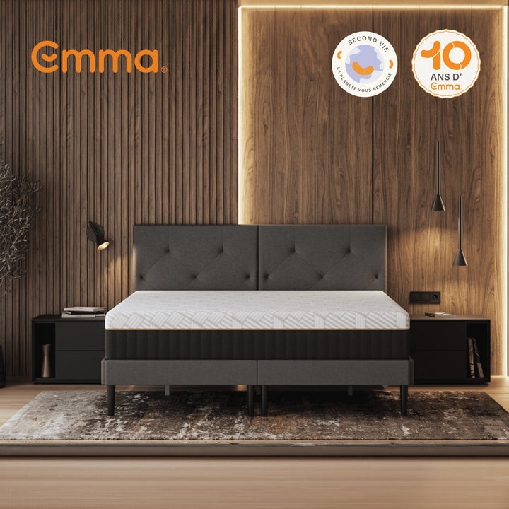 Matelas EMMA Original Elite hybride à ressorts ensachés et gel AirGrid 27cm