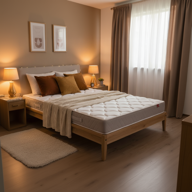 Matelas EPEDA 100% ressorts, accueil ferme BOMBA TOP 140x190cm