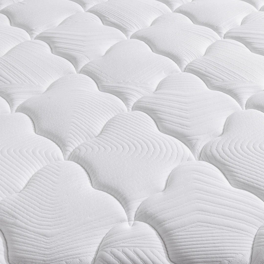 Ensemble matelas Erisia et sommier tapissier nature EPEDA 140x190cm