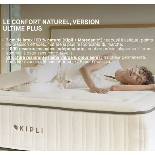 Matelas KIPLI Hybride Ultime plus 180x200cm