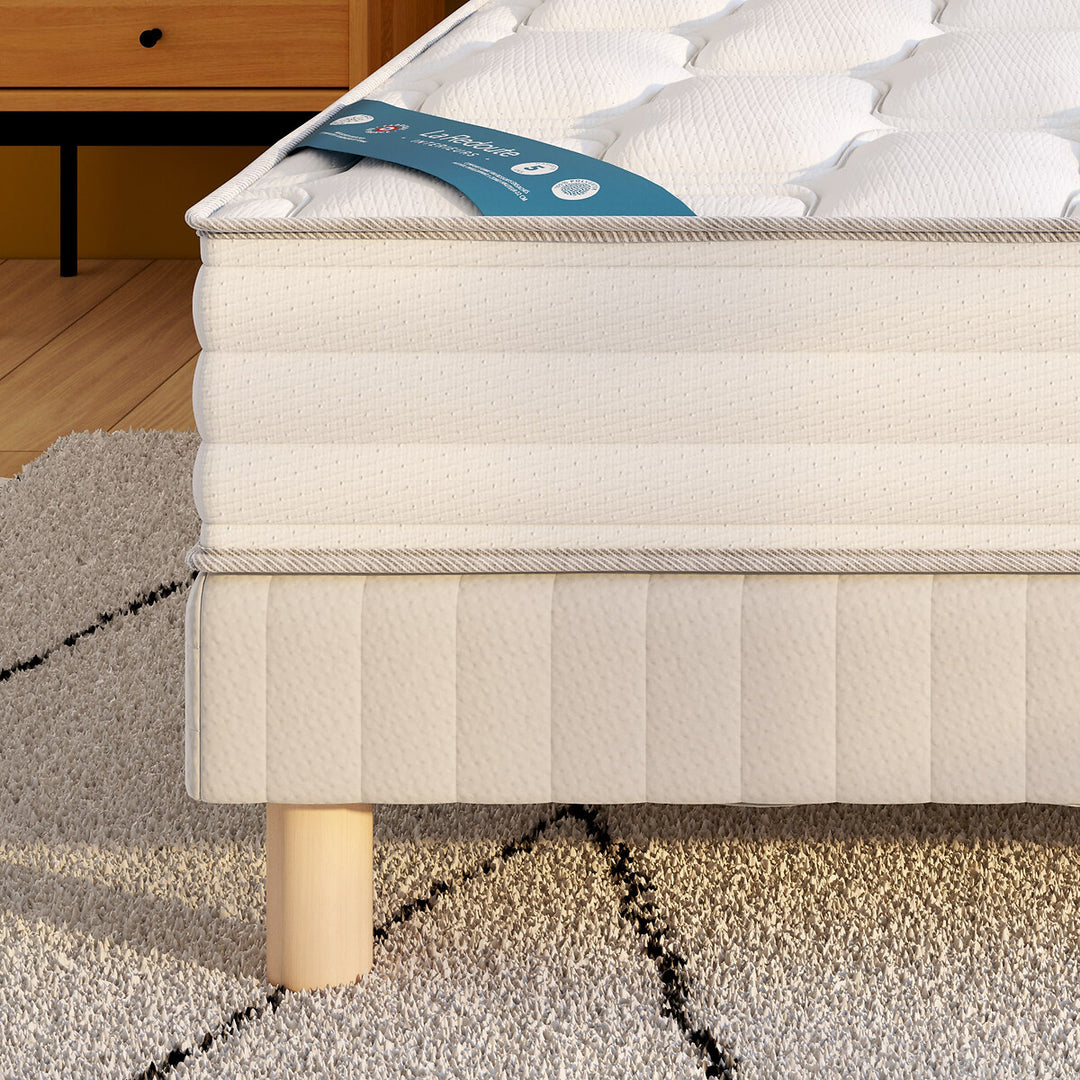 Matelas LA REDOUTE 580 ressorts ensachés, soutien ferme, accueil enveloppant, 140x190cm