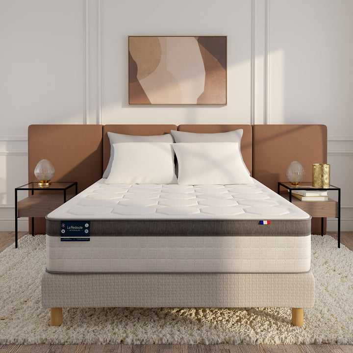 Matelas LA REDOUTE Premium 1134 ressorts ensachés, soutien ferme, accueil enveloppant, 140x190cm