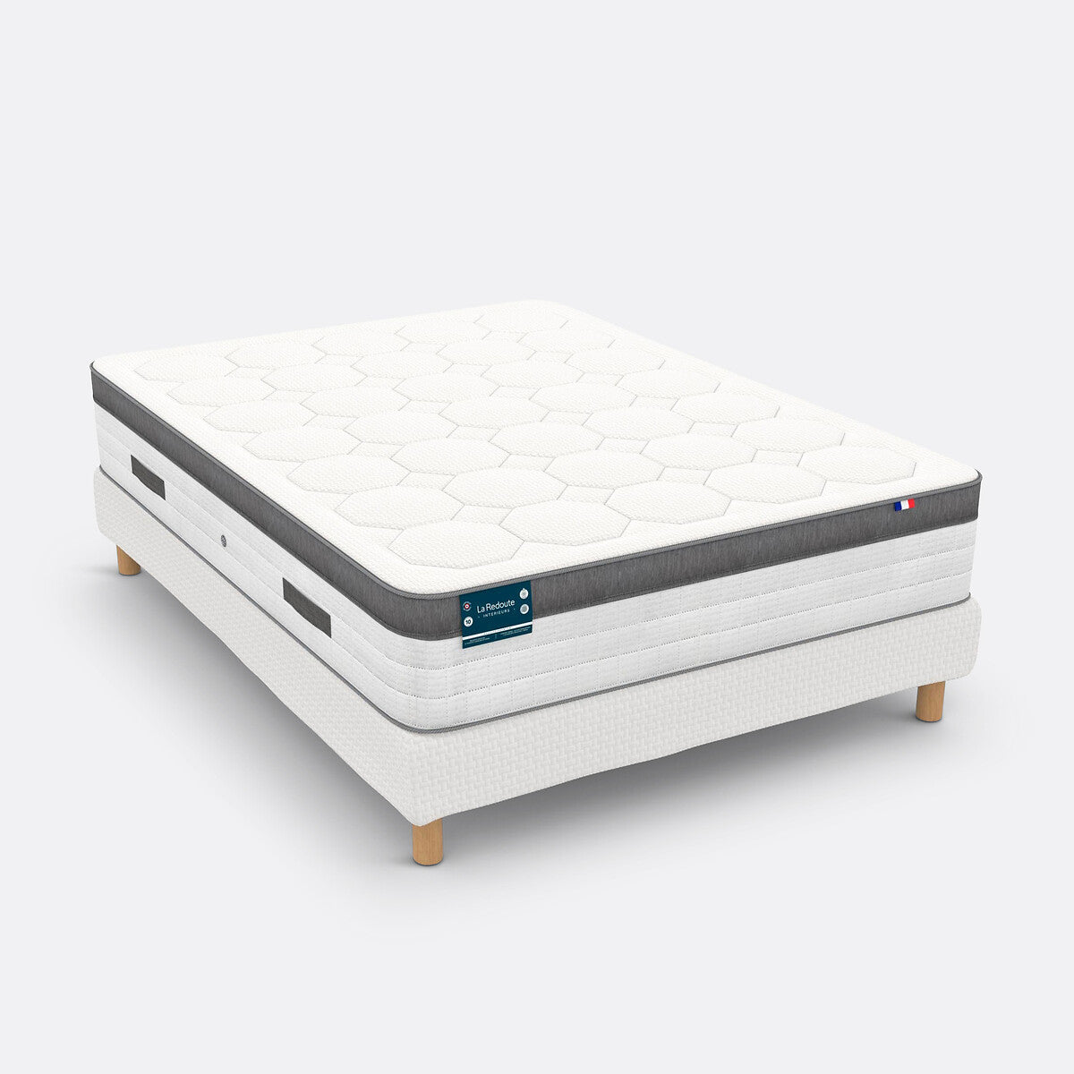 Matelas LA REDOUTE Premium 1134 ressorts ensachés, soutien ferme, accueil enveloppant, 180x200cm