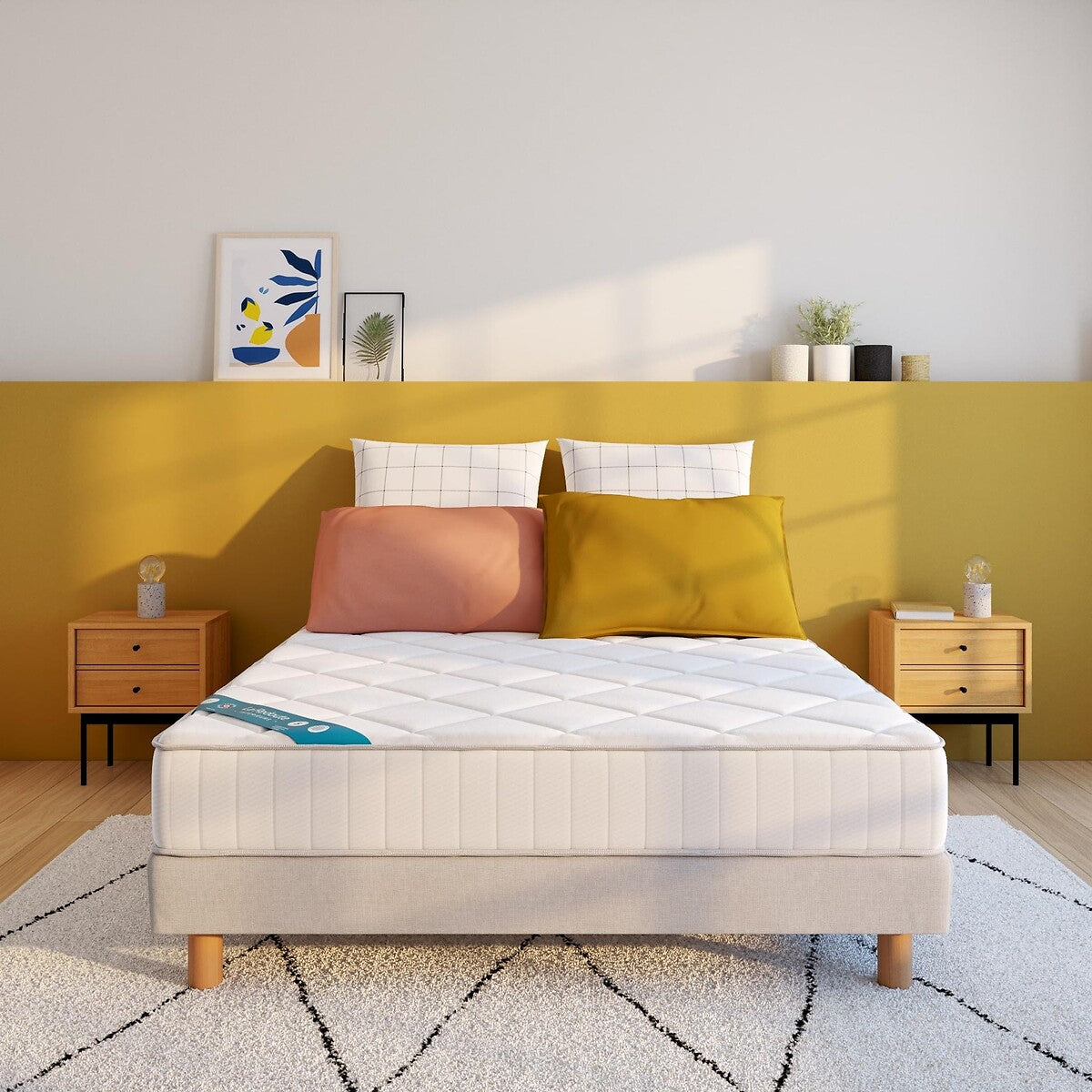 Matelas LA REDOUTE latex, soutien très ferme, accueil tonique, 180x200cm