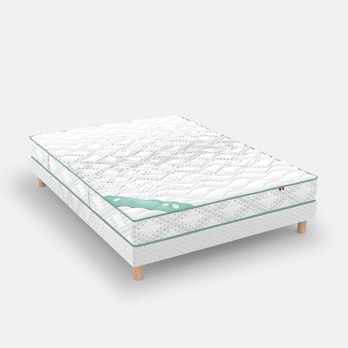 Matelas LA REDOUTE 660 ressorts ensachés, soutien très ferme, accueil moelleux, 140x190cm