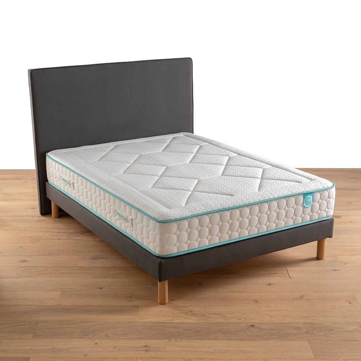 Matelas MERINOS LE TOUT MOELLEUX ressorts ensachés, soutien ferme, accueil enveloppant, 90x200cm