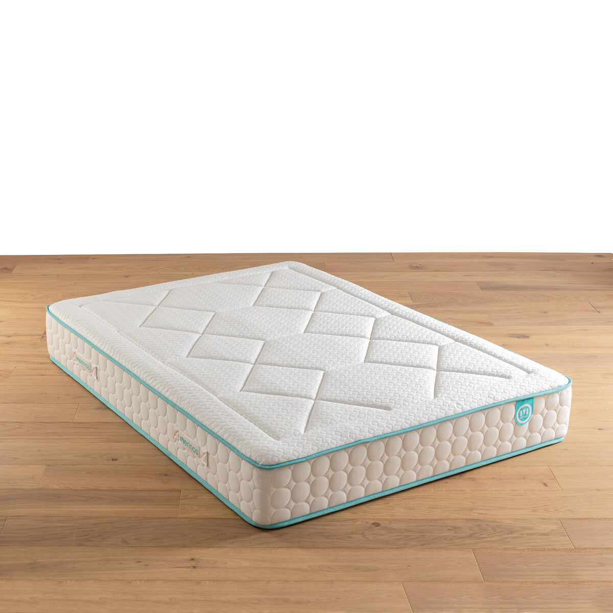 Matelas MERINOS LE TOUT MOELLEUX ressorts ensachés, soutien ferme, accueil enveloppant, 90x200cm