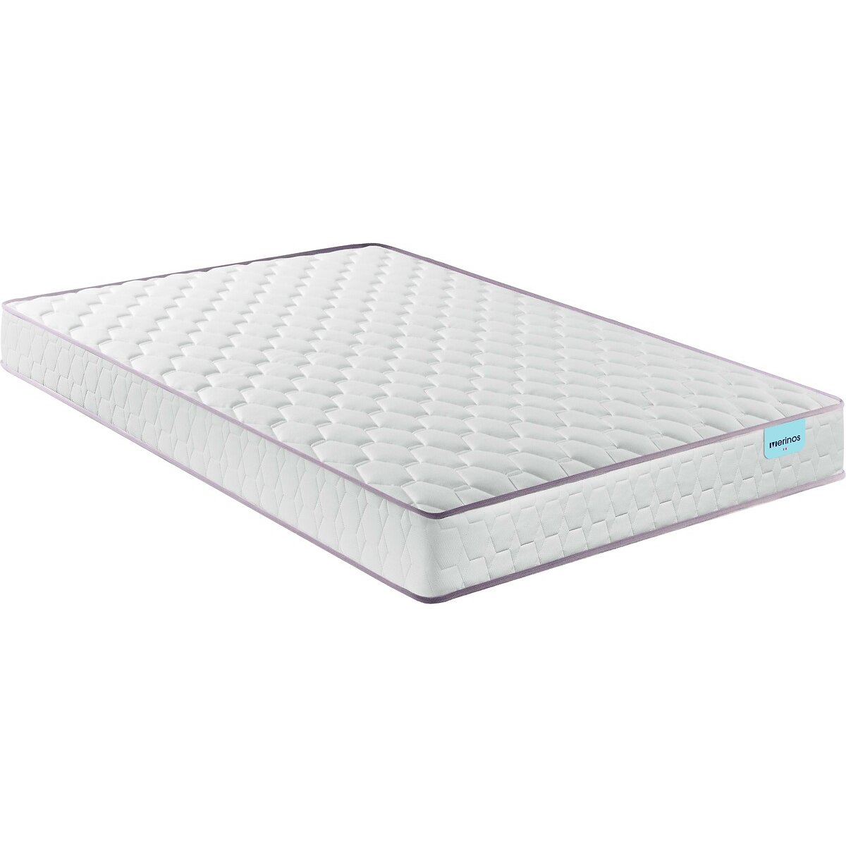 Matelas MERINOS ressorts, soutien ferme, accueil moelleux, 140x190cm