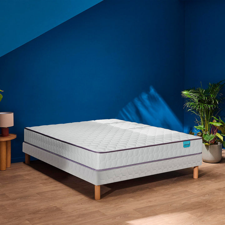 Matelas MERINOS Well Bed 520 ressorts ensachés, soutien ferme, accueil moelleux, 160x200cm