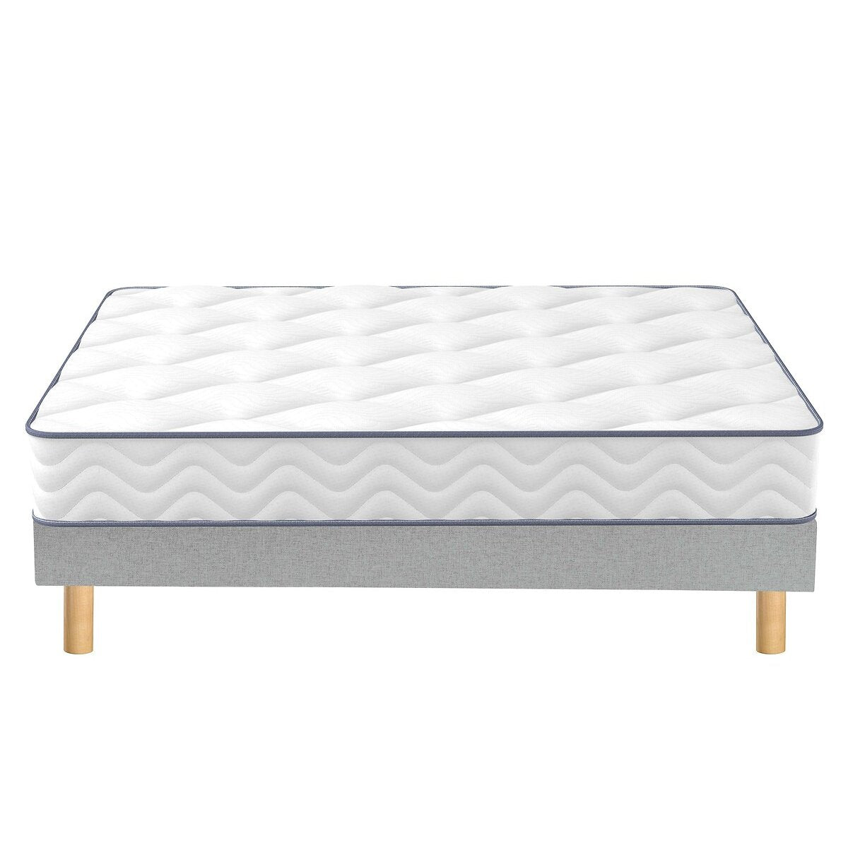 Matelas MERINOS 580 ressorts ensachés, soutien ferme, accueil moelleux, 140x190cm