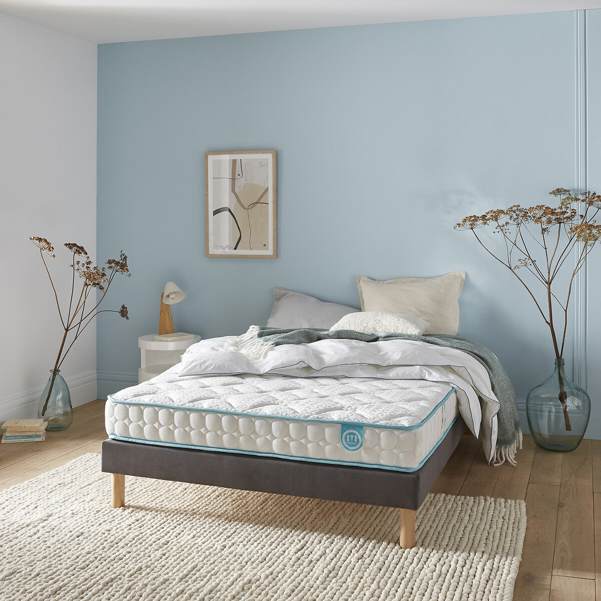 Matelas MERINOS latex LE TOUT DOUX, soutien ferme, accueil mousse d'accueil + 250gr/m2 fibres de polyester, 180x200cm