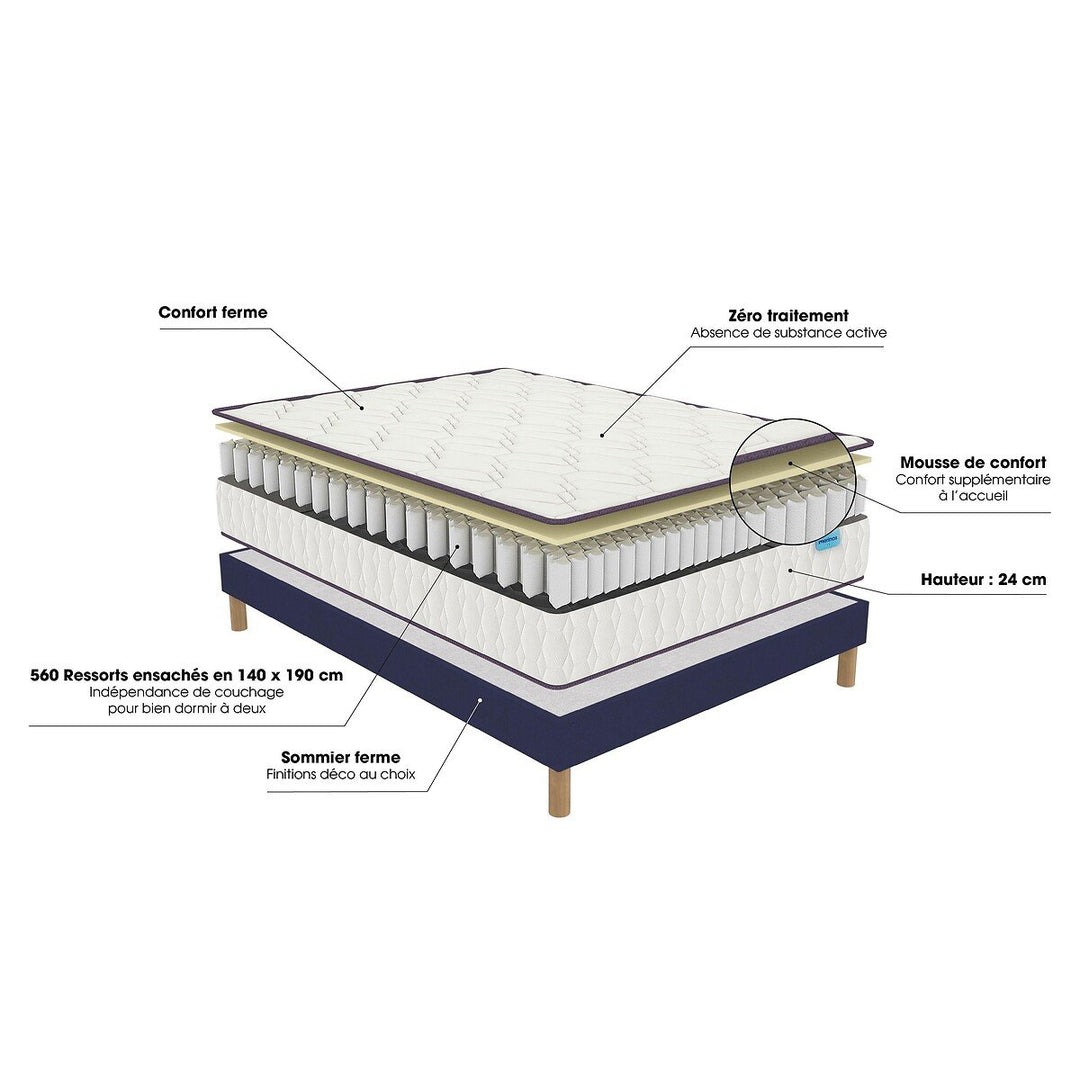 Matelas MERINOS Morning Routine 160x200cm