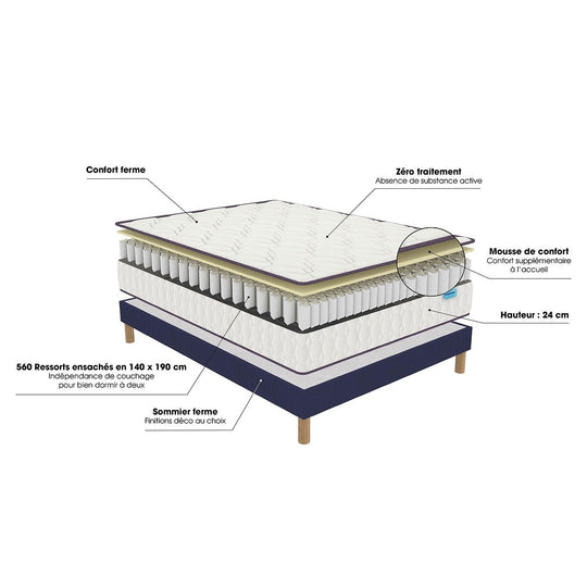 Matelas MERINOS Morning Routine 160x200cm