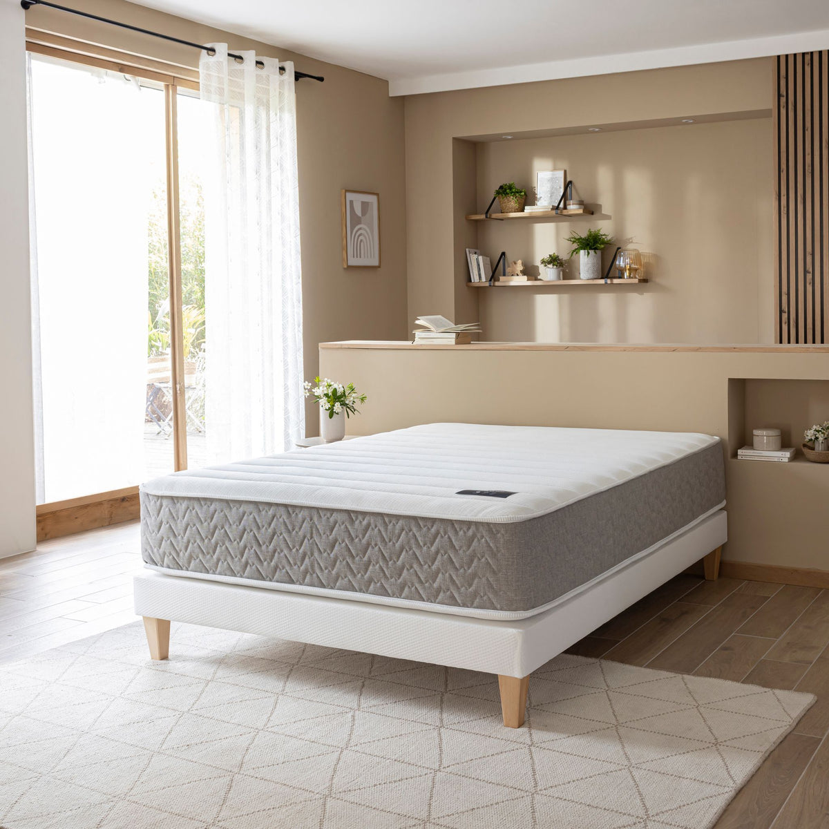 Matelas ressorts ensachés & mémoire de forme TERRE DE NUIT L'Envie 160x200cm