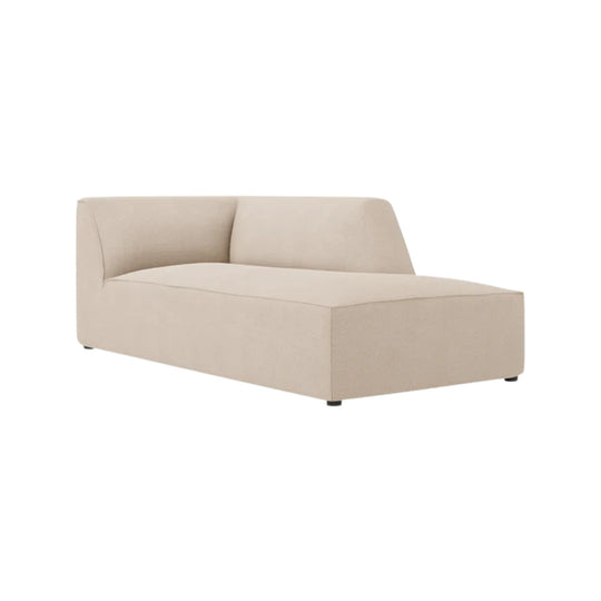 Méridienne MICADONI Ruby en tissu beige