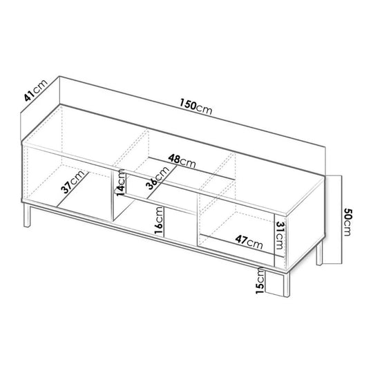Meuble TV MOBILIER 1 Lomsore 101 (Noir)
