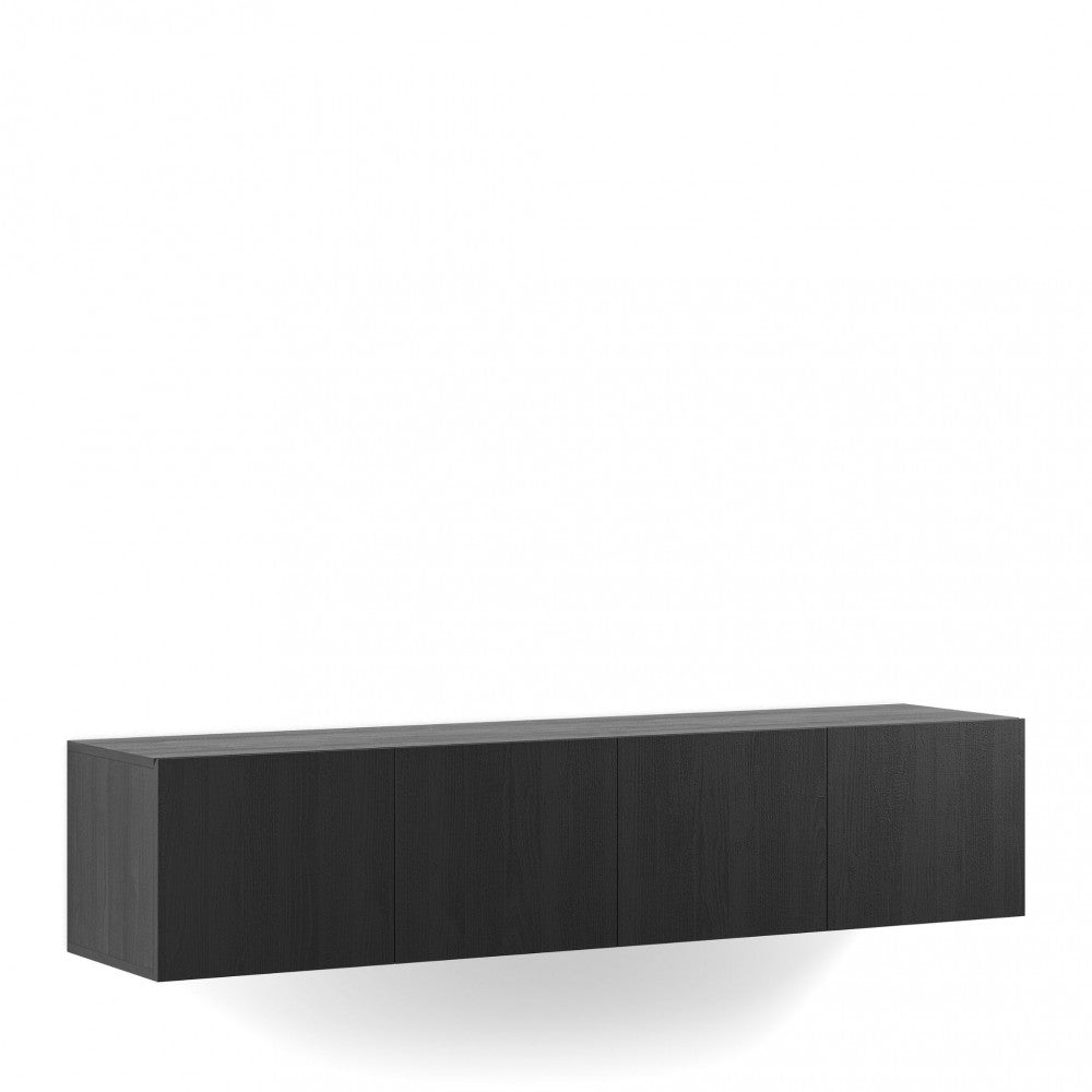 Meuble TV suspendu DRAWER Nexa 4 portes en bois L180cm
