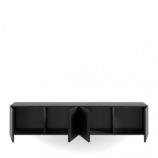 Meuble TV suspendu DRAWER Nexa 4 portes en bois L180cm