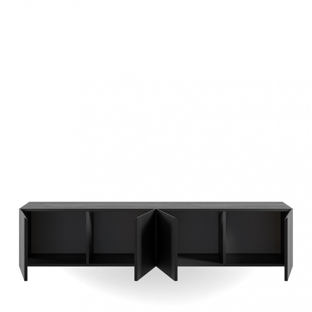 Meuble TV suspendu DRAWER Nexa 4 portes en bois L180cm