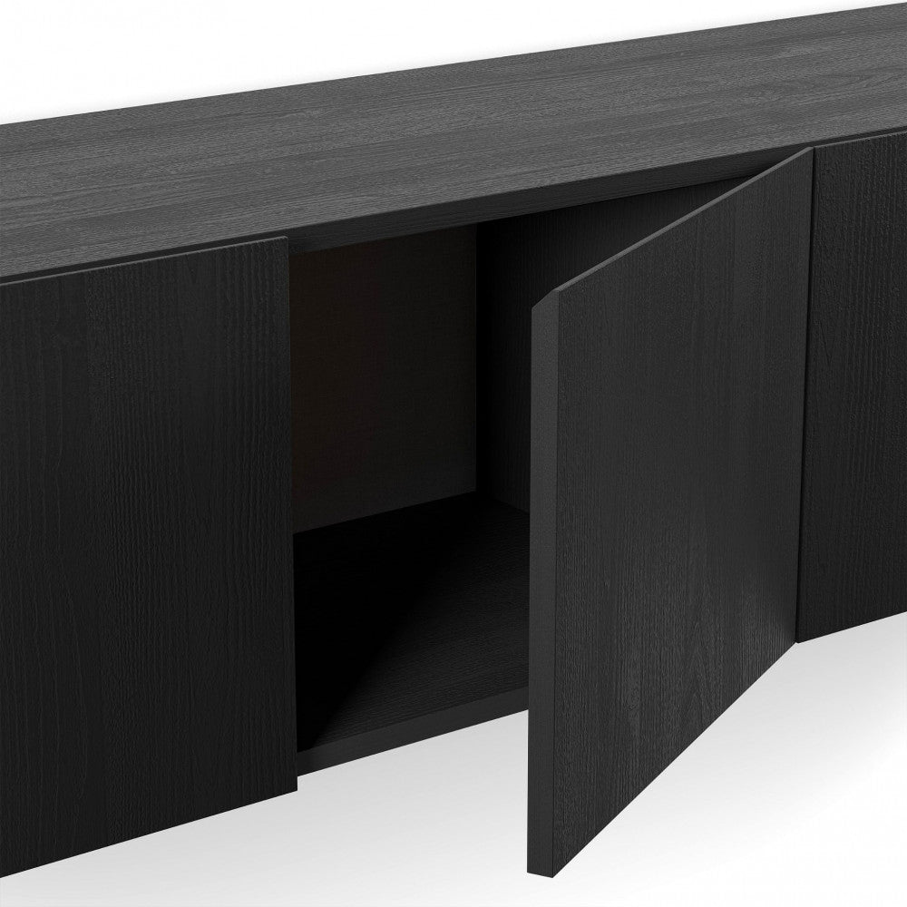 Meuble TV suspendu DRAWER Nexa 4 portes en bois L180cm