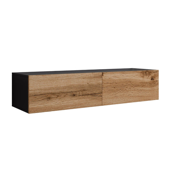 Meuble TV MOBILIER 1 Vilrin II (Noir + Chêne wotan)