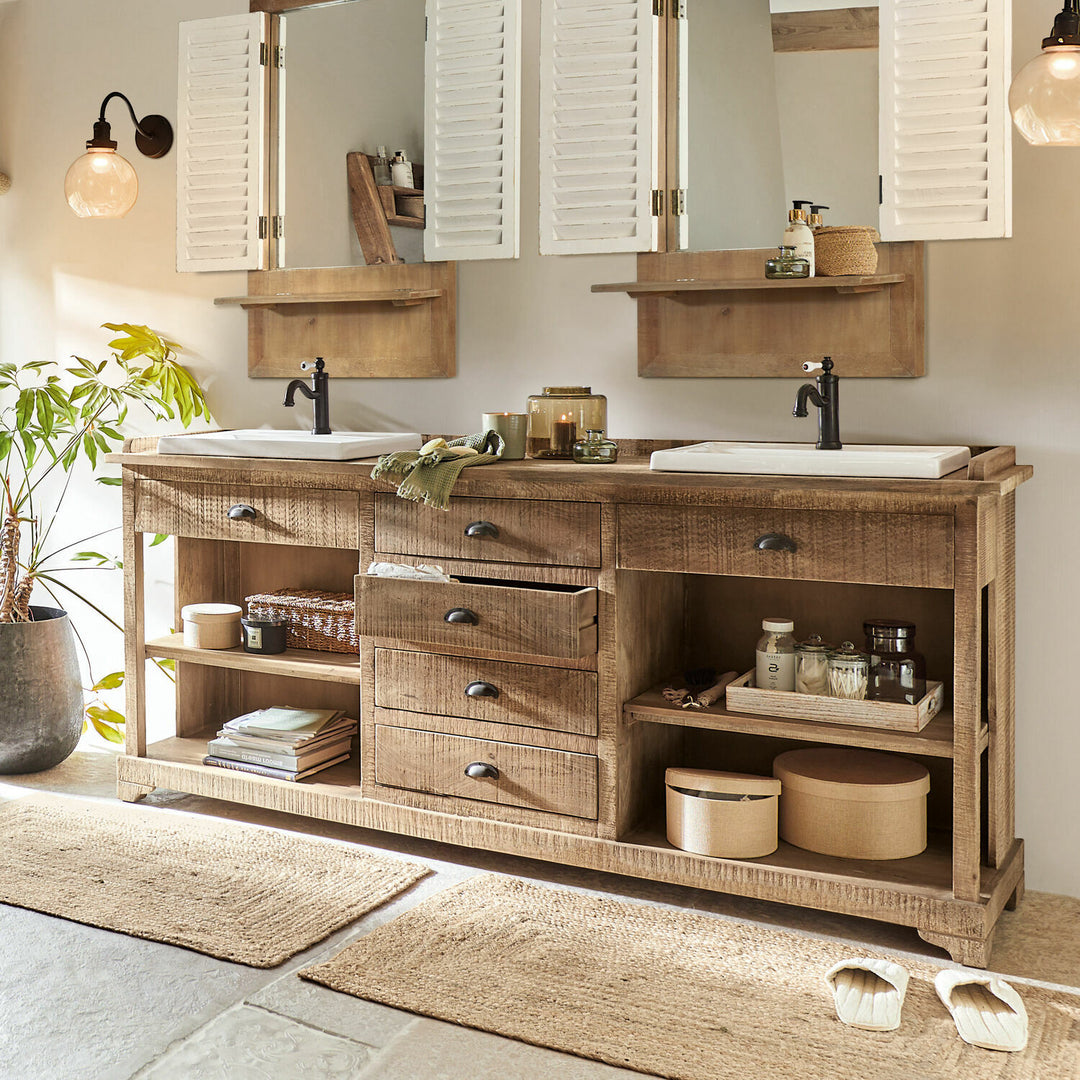 Meuble double vasque LOBERON Farum salle de bain — photo produit