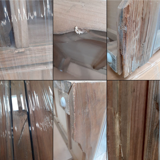 Meuble double vasque LOBERON Covingale en bois (sans vasque) — photo produit