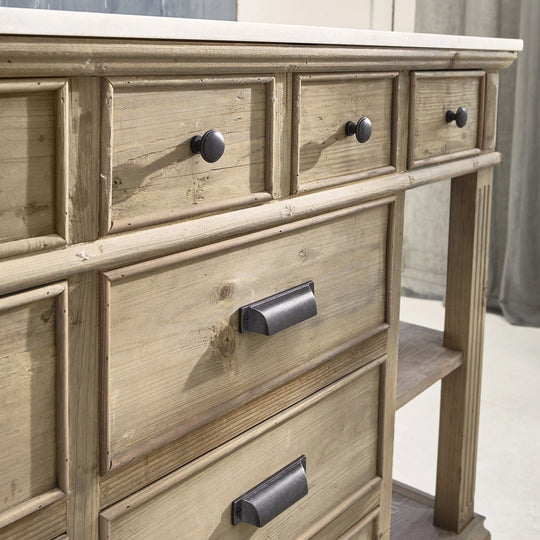 Meuble double vasque LOBERON Covingale en bois (sans vasque) — photo produit