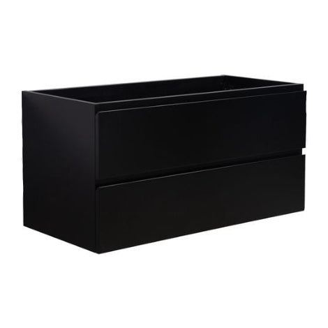 Meuble salle de bain BADPLAATS Angela 100cm noir mat — photo produit