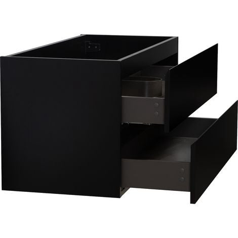Meuble salle de bain BADPLAATS Angela 100cm noir mat — photo produit