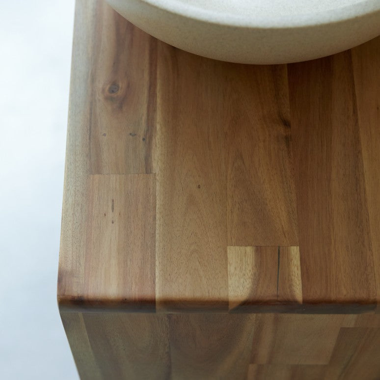 Meuble de Salle de Bain TIKAMOON Lila en bois d'acacia 60 cm — photo produit