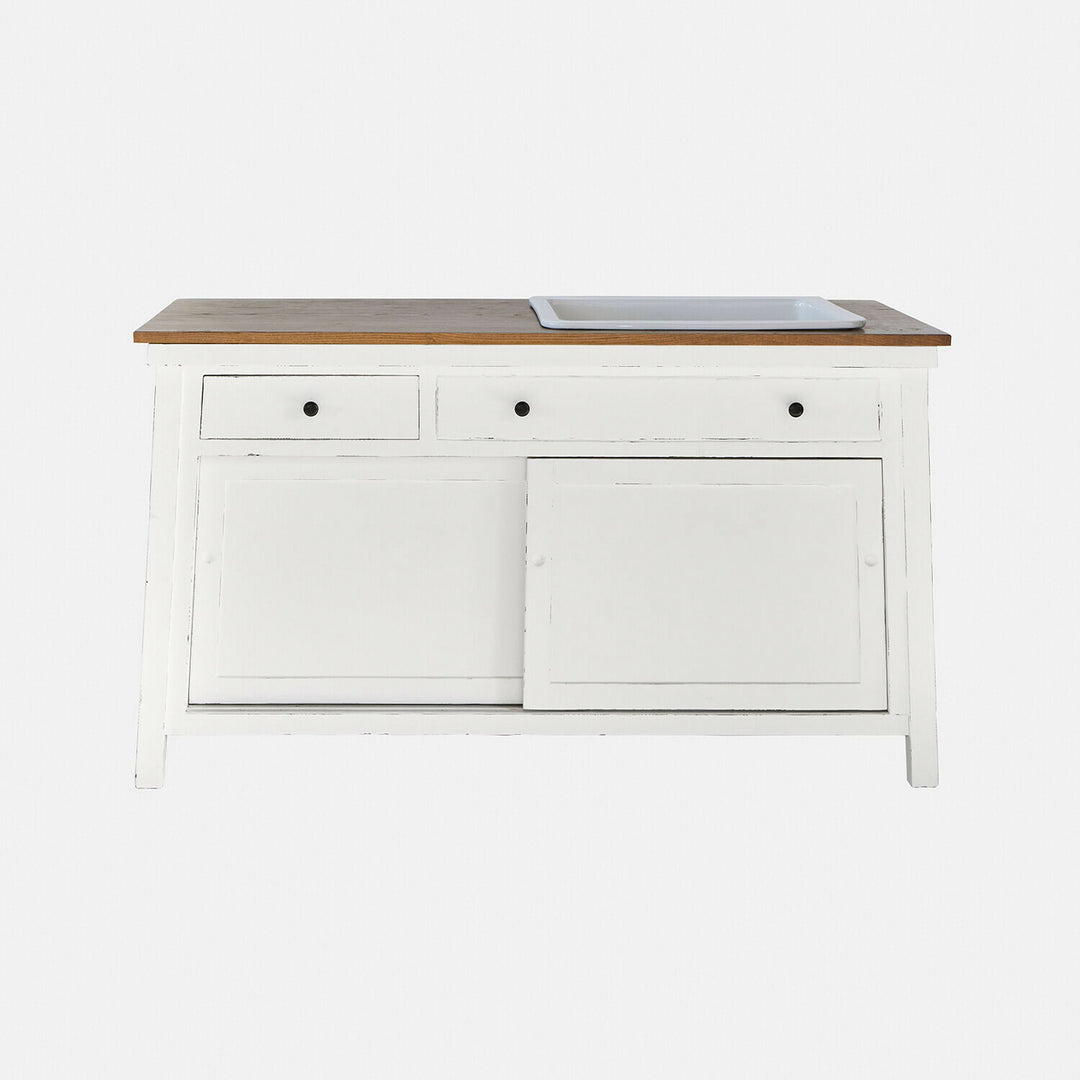 Meuble et vasque Loberon CELARON blanche — photo produit